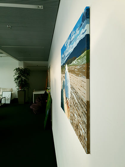 Chinese Girl on Czech Camino - Original Painting - LailaSeidel