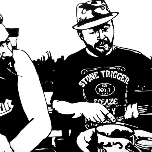 I want to eat your chicken 3 - Paper Cut - Sold - LailaSeidel