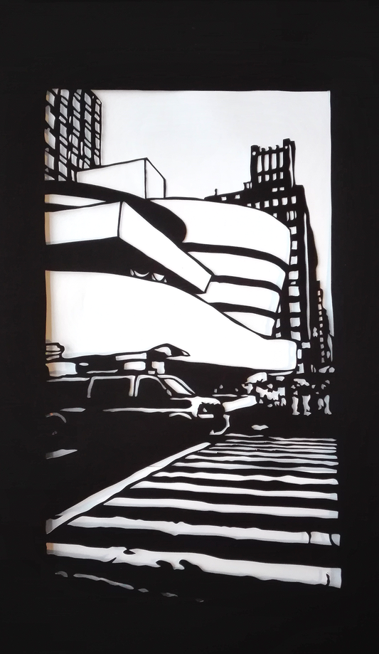 Guggenheim - Scherenschnitt - Verkauft