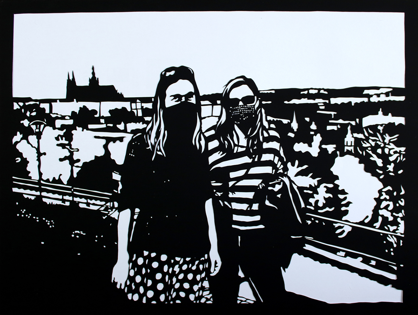 Marketa & me 2020 (Version 1) - Scherenschnitt