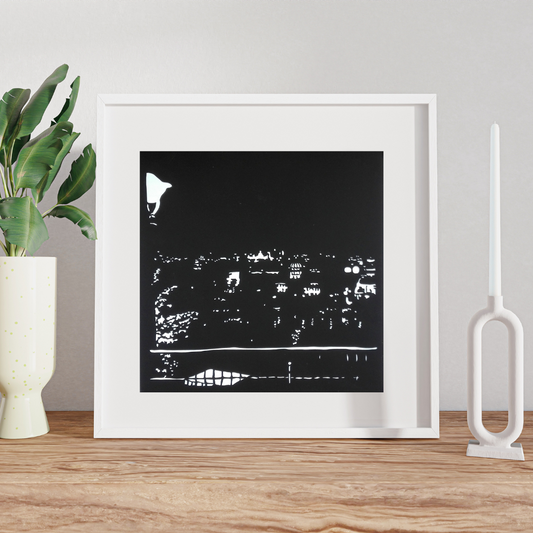 Prague at night 2 - Paper Cut