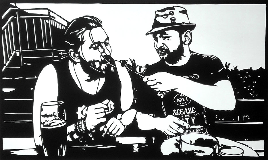 I want to eat your chicken 5 - Paper Cut - Sold out - LailaSeidel