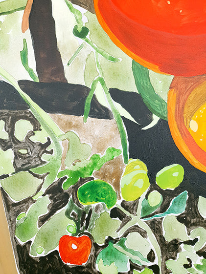 Tomatoes - Original Painting - LailaSeidel