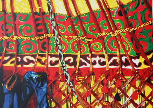 Yurta 1  - Original Painting - LailaSeidel
