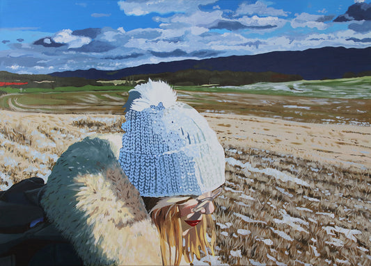 Chinese Girl on Czech Camino - Original Painting - LailaSeidel