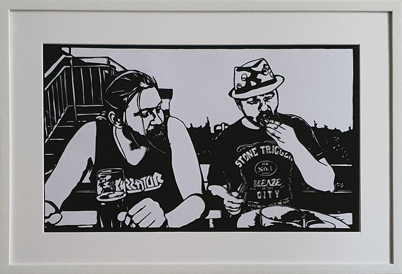 I want to eat your chicken 1 - Paper Cut - LailaSeidel