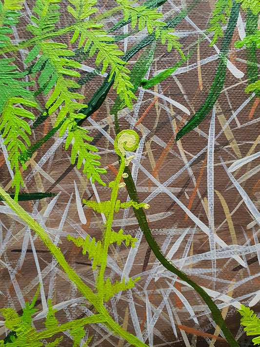 Norwegian Wood 2 - Original Painting - LailaSeidel