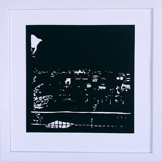 Prague at night 2 - Paper Cut - LailaSeidel