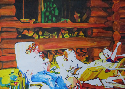 Sonnenbad - Original Painting - LailaSeidel